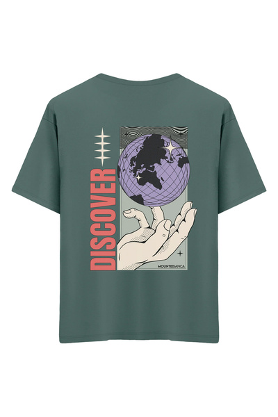Mounte Bianca Unisex Discover - Oversize kroj T-shirt