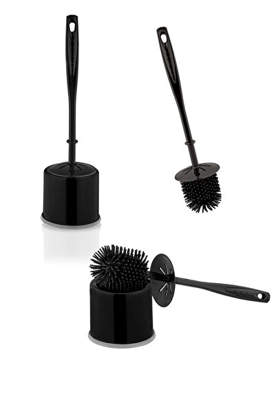 Sunplast Antibacterial Compact Silicone Toilet Brush - Toilet Toilet Brush - Soft Toilet Brush