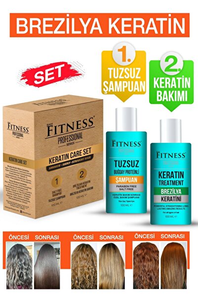 Fitness Professional Kalıcı Saç Düzleştirici Botox Brezilya Fönü Keratin Bakı...