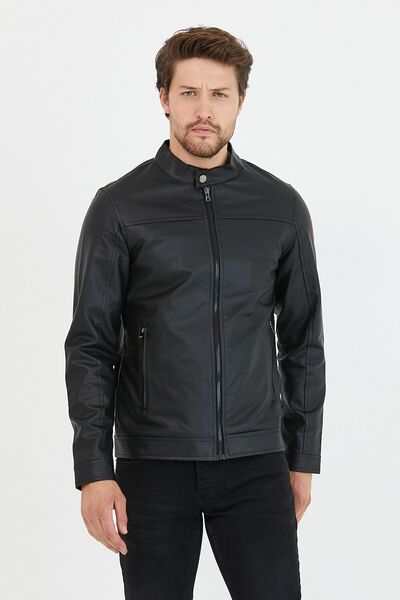 Mero Life Men's Black New Season Leather Jacket