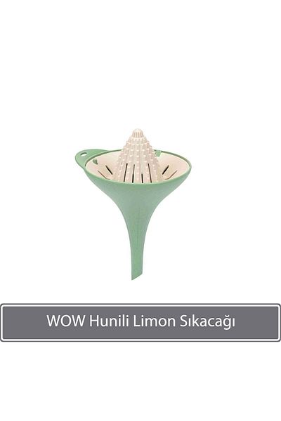 Sunplast Wow Lemon Squeezer with Funnel - Green