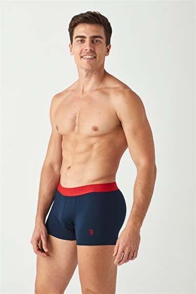 U.S. Polo Assn. Erkek Lacivert - Antrasit Melanj 2 Li Boxer 80371