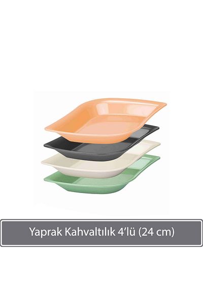 Sunplast Leaf Breakfast & Snack Bowl 4 Pieces (24 Cm)