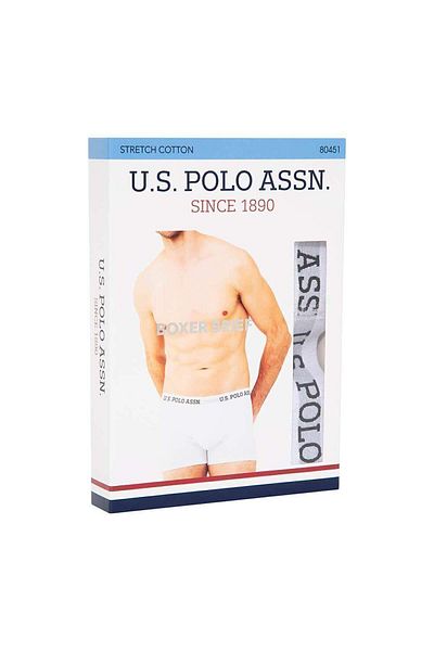 U.S. Polo Assn. BAZA. Polo Assn. 80451 Boxeri negri cu un singur buzunar pentru bărbați