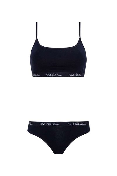 U.S. Polo Assn. Costum bustier albastru marin pentru femei 68000