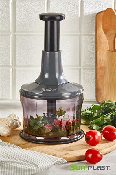 Sunplast 2 Functions Push Handle High Quality Stainless Steel 3 Blades and Crush Hand Rondo