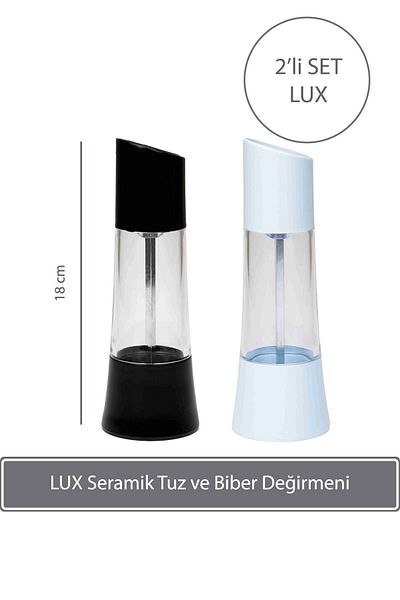 Sunplast Ceramic Lux Salt and Pepper Mill - Set of 2