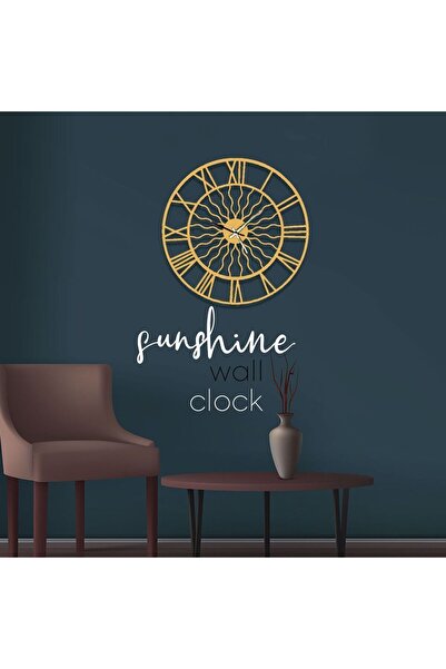 DECOVIENO DUVAR SAATİ, GÜNEŞ IŞIĞI DALGALI, SALON DUVAR SAATİ,MUTFAK DUVAR SA...