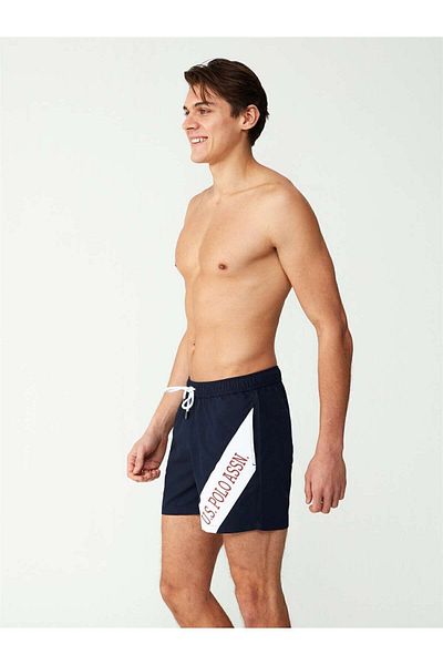 U.S. Polo Assn. Ανδρικό μπλε μπλέ μεσαίο μήκους μαγιό - 23001