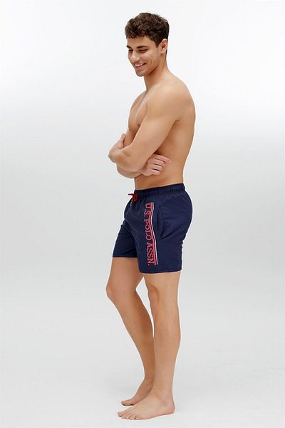 U.S. Polo Assn. Ανδρικό μπλε μπλέ μεσαίο μήκους μαγιό - 22000