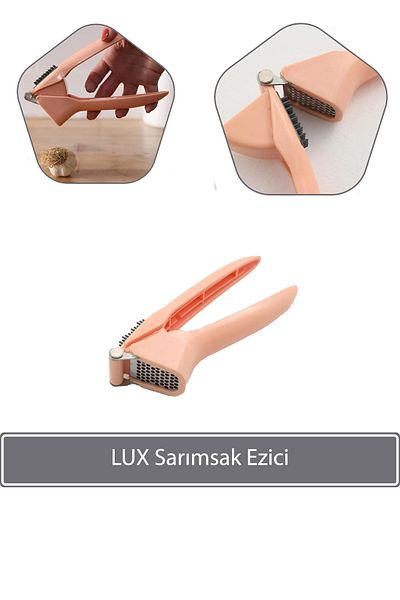 Sunplast Lux Garlic Crusher - Salmon