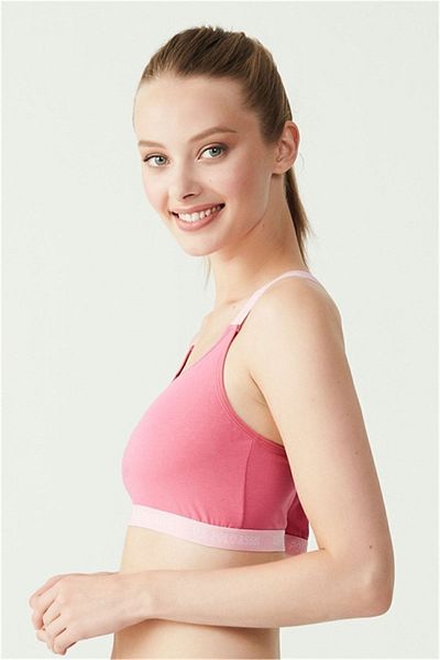 U.S. Polo Assn. US Polo Assn.66117 - Дамско бюстие с кръстосани презрамки в цвят мента