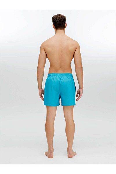 U.S. Polo Assn. Ανδρικό μπλε μαγιό μεσαίου μήκους - 22002