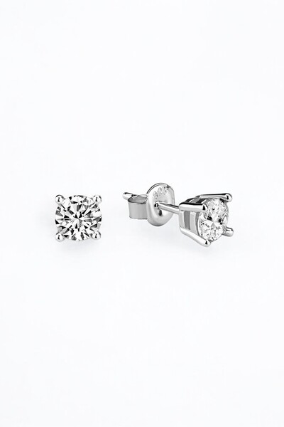 jelux silver Gümüş 925 Ayar Zirkon 5 Mm Tel Tırnak Tek Taş Pırlanta Montür Gü...
