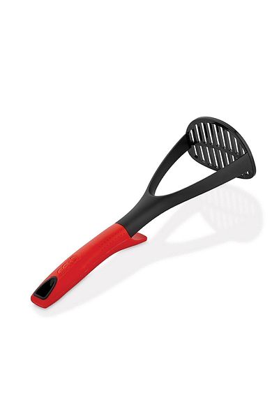 Sunplast High Quality Red Series - Footed Potato Masher Meal and Presentation Set