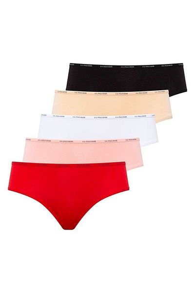 U.S. Polo Assn. Γυναικείο πολύχρωμο 5 τεμάχιο ψηλόμεσο slip 67002
