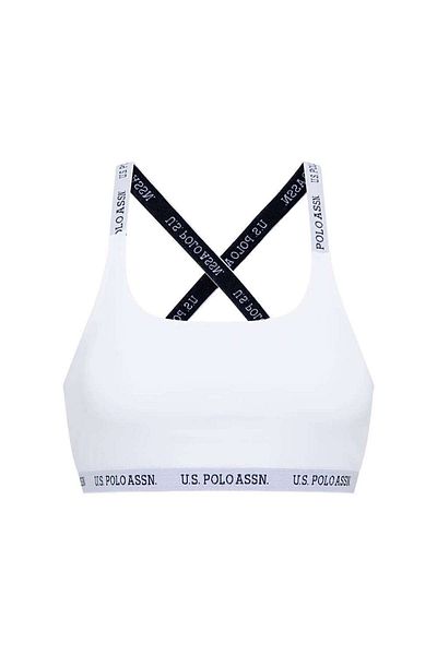 U.S. Polo Assn. US Polo Assn.White Cross Strap Women's Bustier