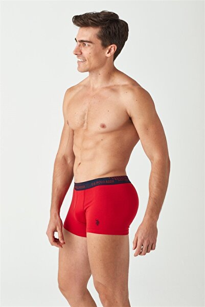U.S. Polo Assn. Мъжки червени - тъмносини боксерки от 2 части 80375