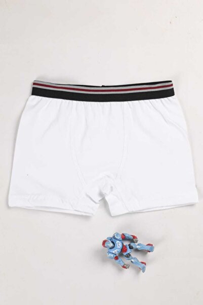 MADALİNA BOY CHILD COTTON 3 COLORS YELLOW BLACK WHITE 3 PACK BOXERS