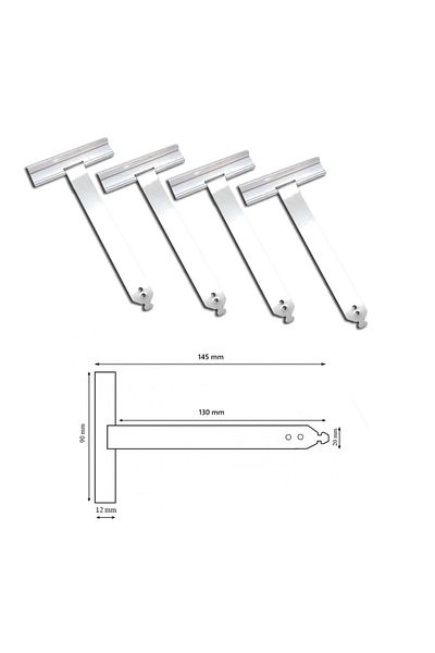 AKSMAR Panjur Hanger 145 mm (4 Pieces in Pack)