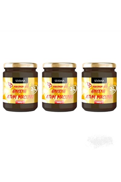 SEVİANA Performans Atom Macunu 3x240 gr Etkili Ürün Kuvvet Mesir Macunu Bitkisel Macun