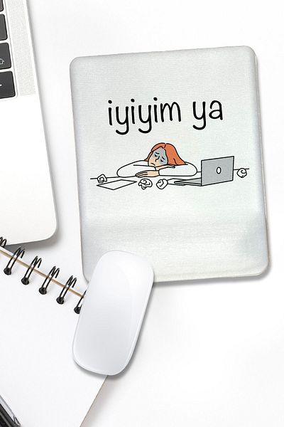 fafaatölye Mouse Pad Printed with Wrist Support