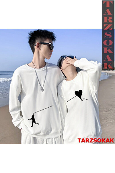 bellanova Φούτερ Unisex Oversize με στάμπα - Σετ 2 τεμαχίων