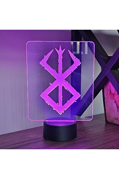 Home Berserk Logo Anime Gece Lambası.16 Renk+Dokunmatik ve Uzaktan Kumandalı ...