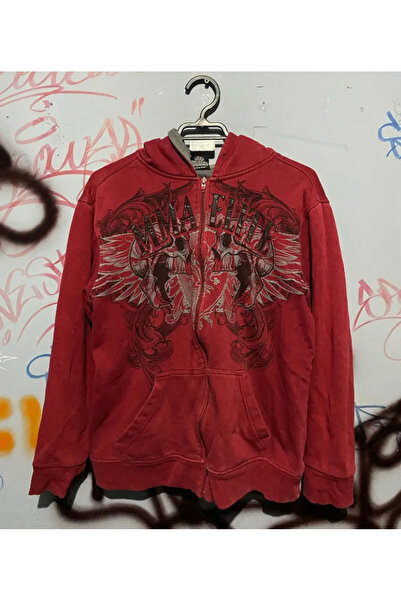 DEEFWEAR Hooded Zippered Double Skull Hoodie