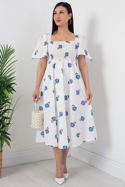 PULLIMM Rochie polină Gipeli cu detaliu volantă - GRS3483