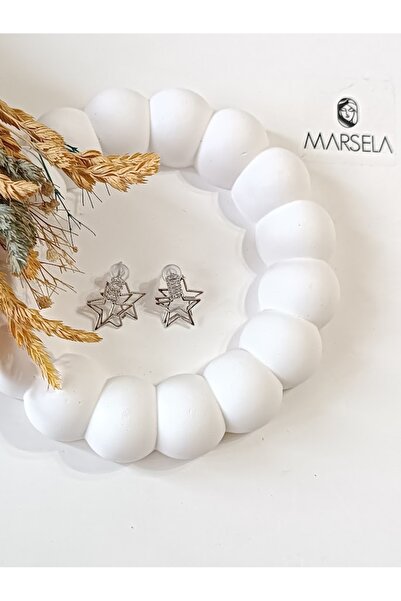 Lujo Steel Star Earrings