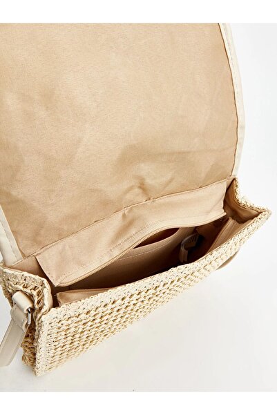 LC Waikiki AYMİRA Store - Quilted Patterned Women's Straw Handbag - Will Be Shipped by