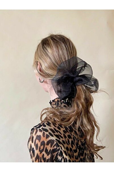 Q-İN Elegant Tulle Hair Clip - Scrunhies Elastic