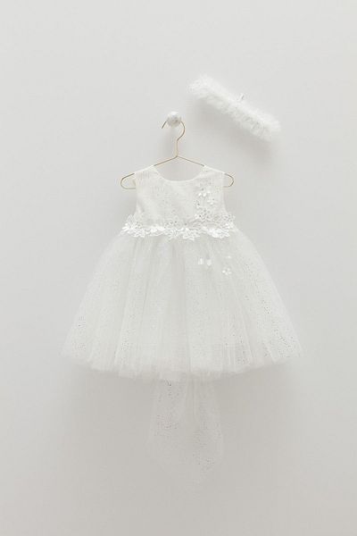Caramell Baby Girl Party Birthday Evening Dress/Princess Dress with Bandana Tutu Skirt (DRESSES) with Handkerchief Gift