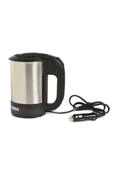ASBEN Aguilas 24 Volt Oto Araç Kettle Araba Su Isıtıcı Çelik Kettle