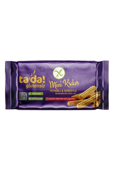 Tada Glutensiz Peynirli Dereotlu Mini Kraker 85 gr (Çölyaklı Tüketicler İçin Uygun, Lif Kaynağı)