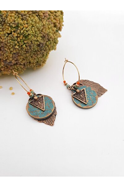 embaaksesuar أقراط نسائية بوهيمية عرقية مصنوعة يدويًا