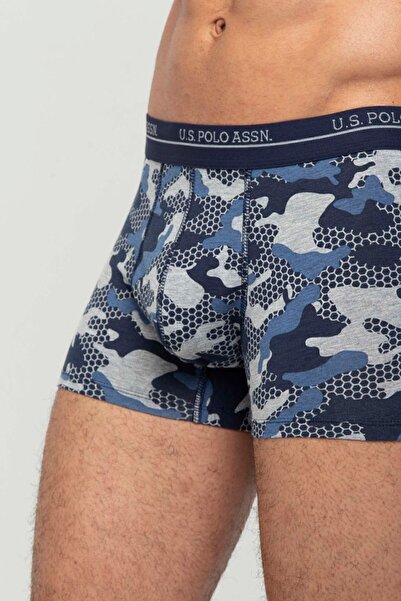 U.S. Polo Assn. Ανδρικά μποξερ 2 τεμαχίων Navy Blue Melange 80346