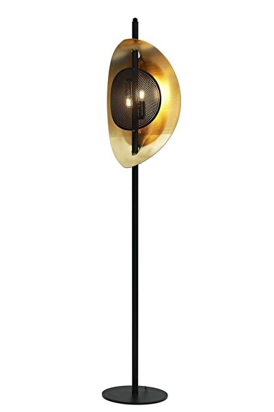 pulchino Siyah/sarı Yaldız Boyalı Modern Lambader Plc-1202-l-bsy