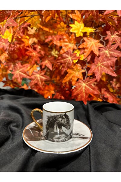 marlow home Atlı model 6 kişilik kahve takımı