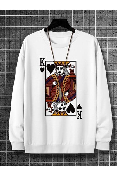 Deocept Hanorac oversize unisex cu imprimeu King Trophy
