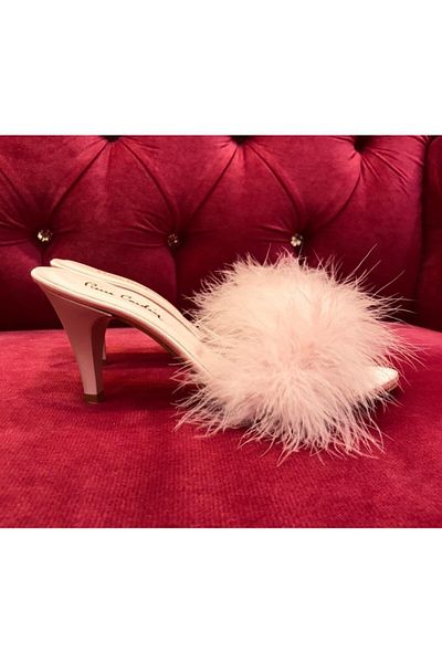 HERA BELLA Full Feather Bridal Dowry Slippers
