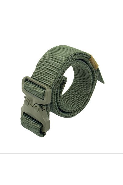 KORDAK Khaki Plastic Buckle Cobra Frk Model Belt - Outdoor Bandolier