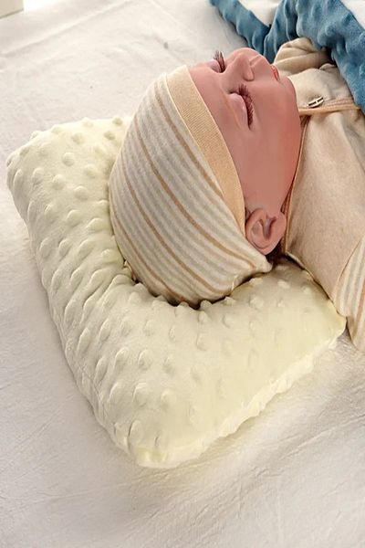 TEGA Muslin Fabric Baby Pillow - Flat Head and Syndrome Prevention Pillow