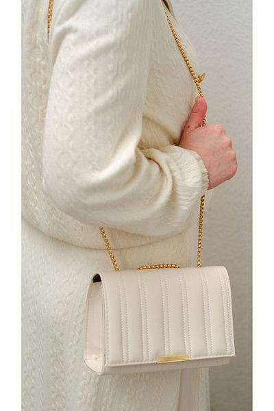 GIMOSA Geantă magnetică pentru femei Mahila Gold Chain Strap - Geantă de umăr și de mână