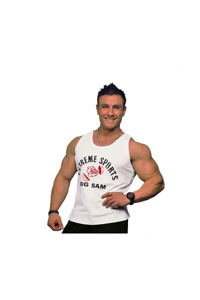 Big Sam قميص رياضي أبيض إكستريم 2039