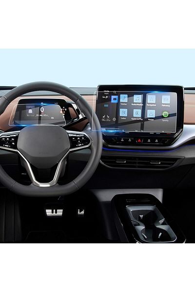 ZDN Case Nano Screen Protector Multimedia Screen Protector Compatible with Volkswagen Id.3 Navigation and Dashboard