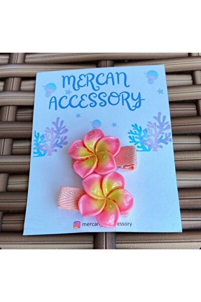 Mercan 2'li Lotus Çiçeği Toka