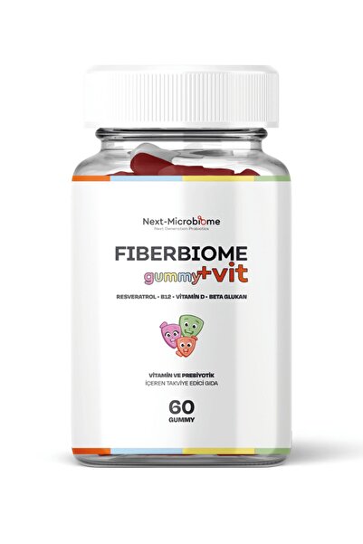 Next Microbiome Fiberbiome-gummy فيتامين بيتا جلوكان وعلاج بريبيوتيك