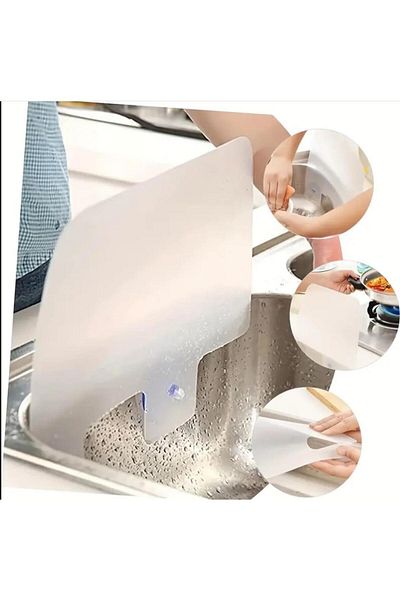 Hayveys Plastic Apron Protective Mat - Splash-proof Suction Cup Sink Water Oil